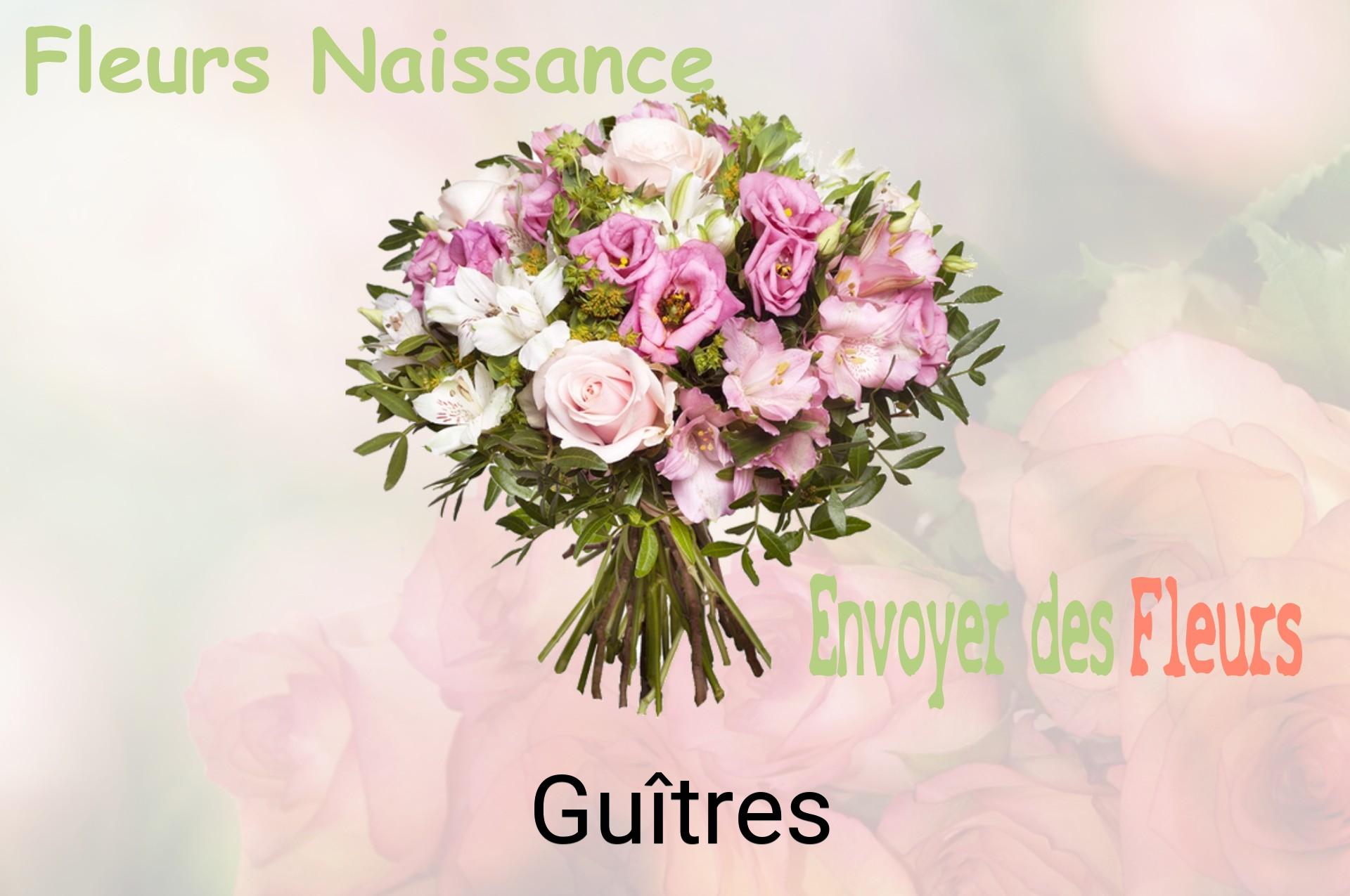 Bouquet de fleurs de naissance livré à Guîtres