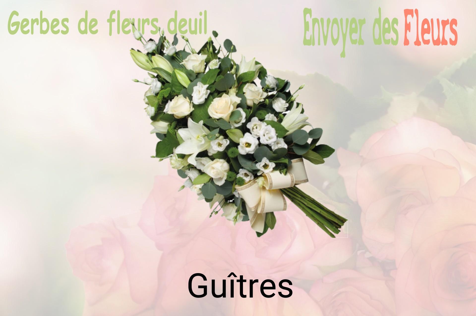 Gerbe de fleurs de deuil livrée à Guîtres